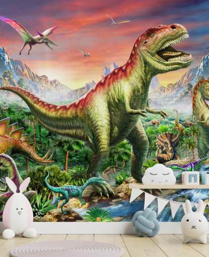 Jurassic Forest Wall Mural Jurassic Forest Wall Mural