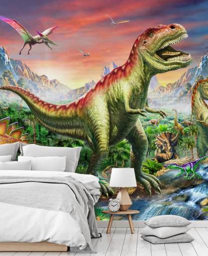 Jurassic Forest Wall Mural Jurassic Forest Wall Mural