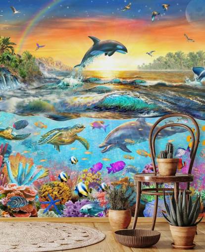 Colourful Sea Creatures Wallpaper