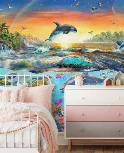 Carta da parati con creature marine Carta da parati con creature marine