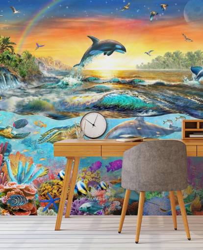 Carta da parati con creature marine Carta da parati con creature marine