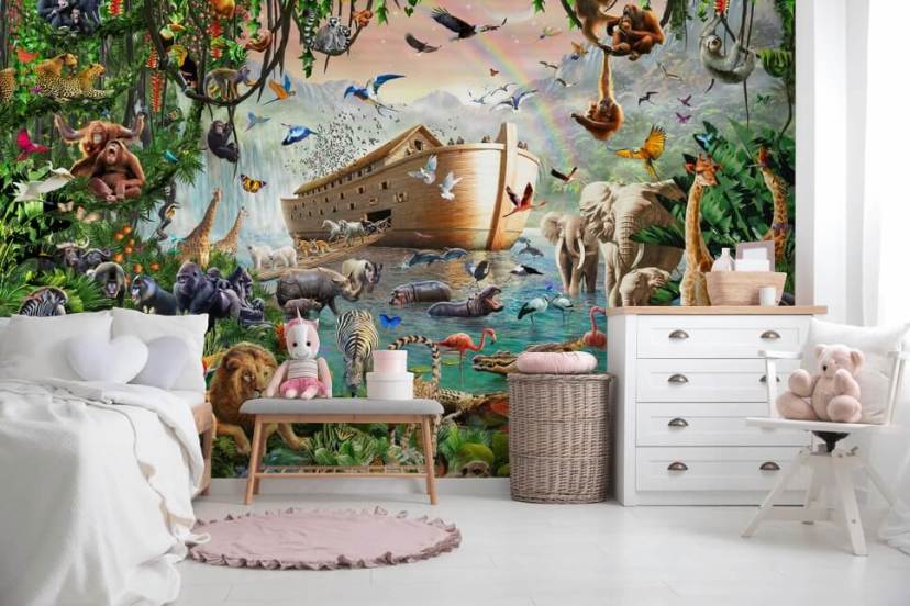 Childrens Wallpaper Murals For Bedroom Kids "Sweet Heart" Oversized
