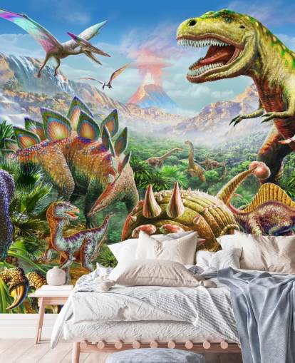 Dinosaurs Group Wallpaper Mural