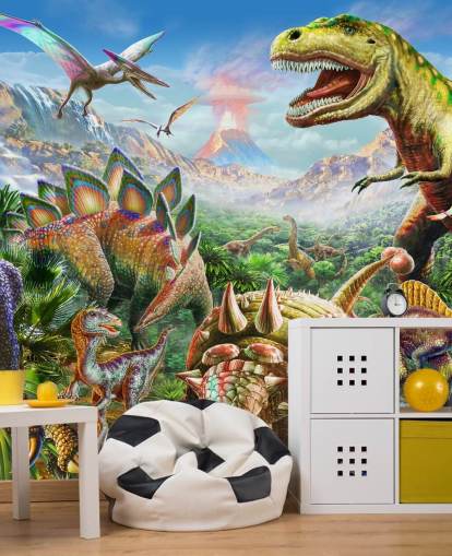 Dinosaurs Group Wallpaper Mural