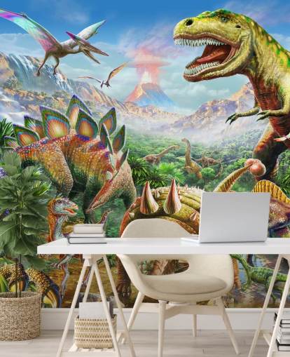 Dinosaurs Group Wallpaper Mural