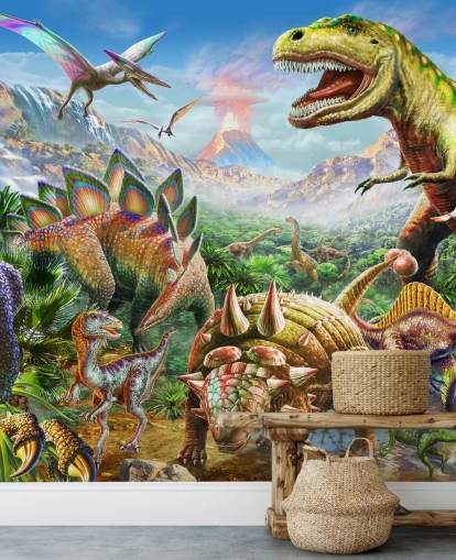 Dinosaurs Group Wallpaper Mural