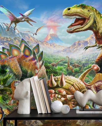 Dinosaurs Group Wallpaper Mural