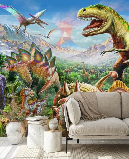 Papier peint Dinosaurs Group Papier peint Dinosaurs Group