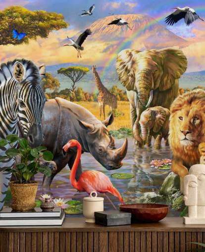 fond d'écran animaux africains par lagon