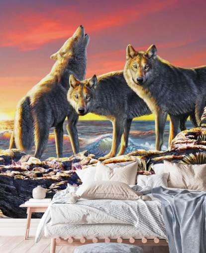 Papel pintado Wolf Pack