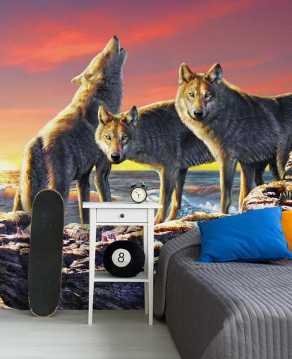Papel pintado Wolf Pack