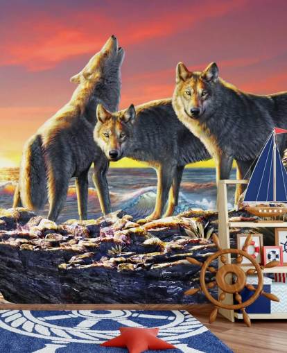 Papel pintado Wolf Pack