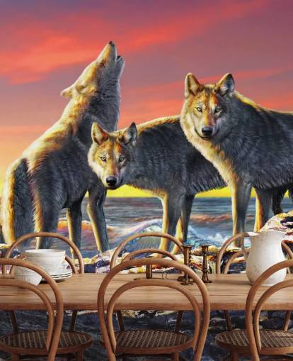 Wolf Pack Art Baggrund