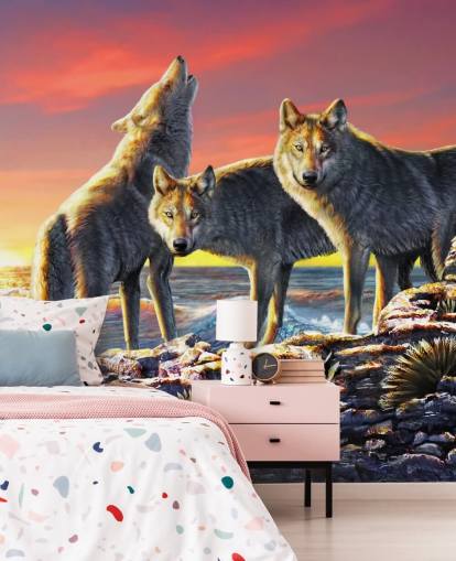 Wolf Pack Kunst Bakgrunn