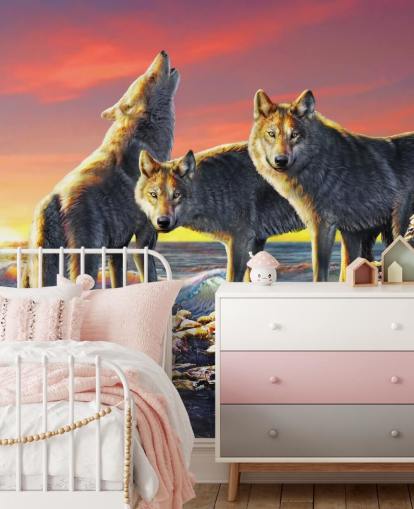 Wolf-Paket Kunst-Tapete Wolf-Paket Kunst-Tapete