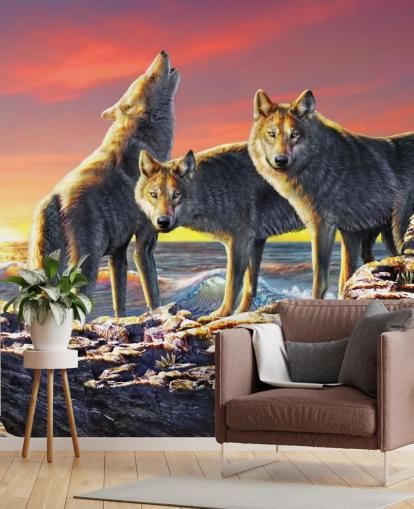 Wolf Pack Kunst Bakgrunn