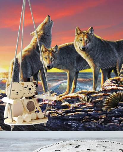 Papel pintado Wolf Pack Papel pintado Wolf Pack