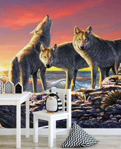 Wolf Pack Art Wallpaper