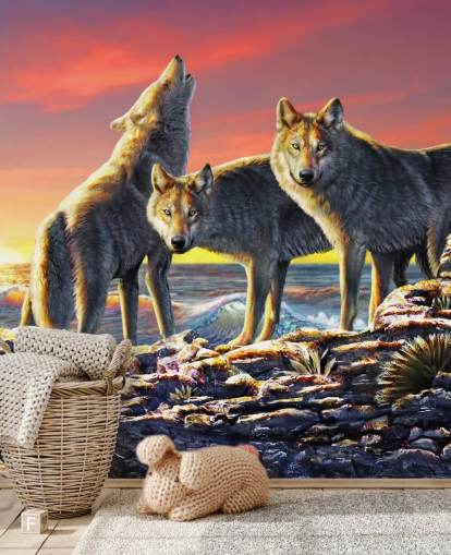 Wolf Pack Kunst Bakgrunn Wolf Pack Kunst Bakgrunn