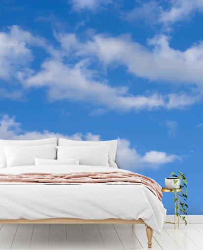 blue custom sky wallpaper called Blue Skies with Clouds for offices or commercial areas