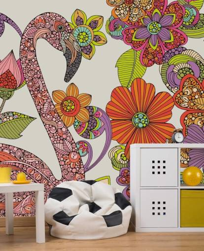 Drawn Flamingo Wallpaper Drawn Flamingo Wallpaper