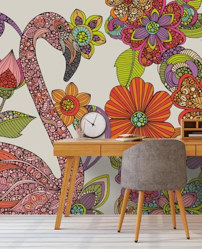 Drawn Flamingo Wallpaper Drawn Flamingo Wallpaper