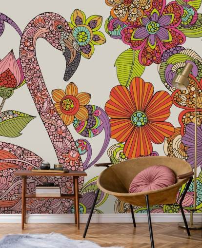 Drawn Flamingo Wallpaper Drawn Flamingo Wallpaper