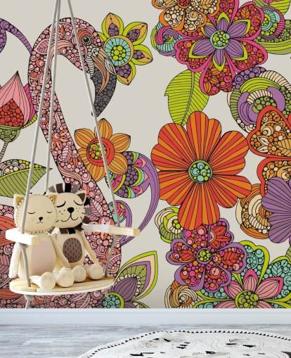 Drawn Flamingo Wallpaper