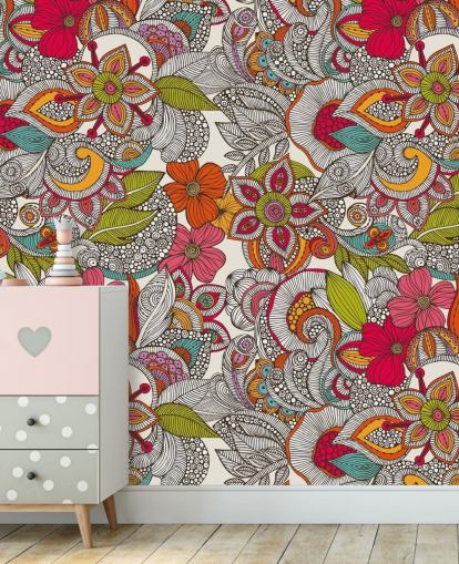 Colourful Floral Wallpaper