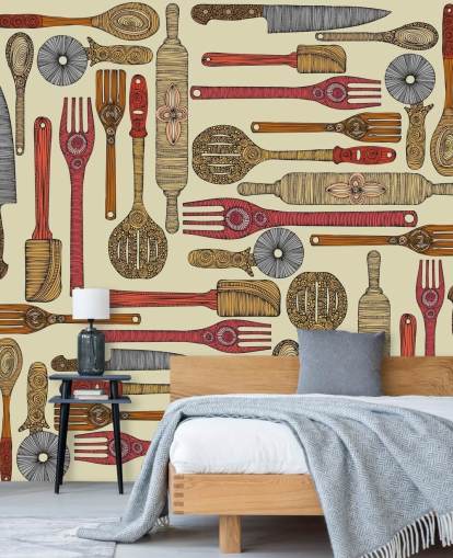 kitchen utensil wallpaper