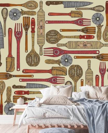 Köksredskap tapet