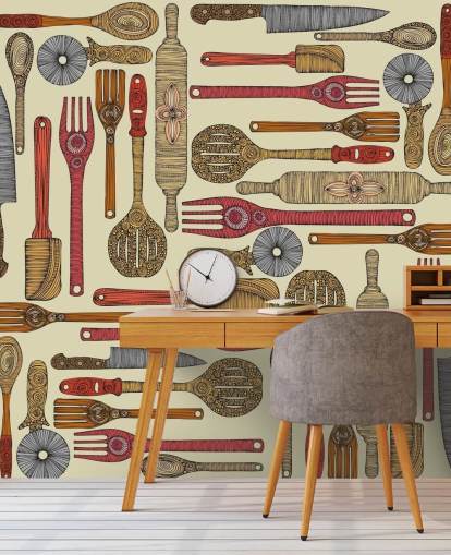 køkkenredskab tapet