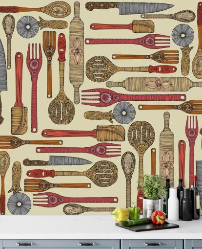 papier peint ustensile de cuisine papier peint ustensile de cuisine