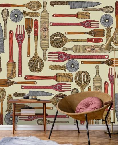 kitchen utensil wallpaper
