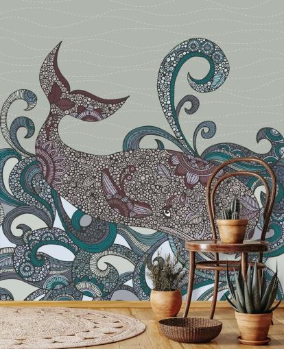 Papel de parede ilustrado