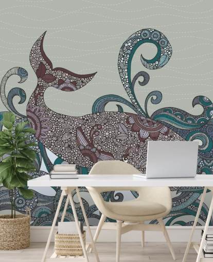 Papel pintado de ballenas