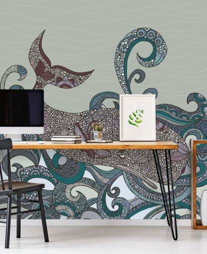 Papel de parede ilustrado