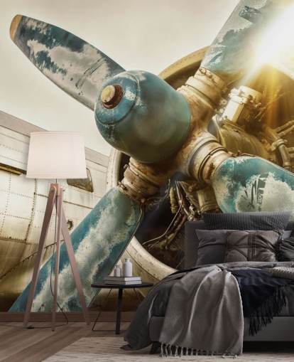 Gammel Plane Propell Bakgrunn