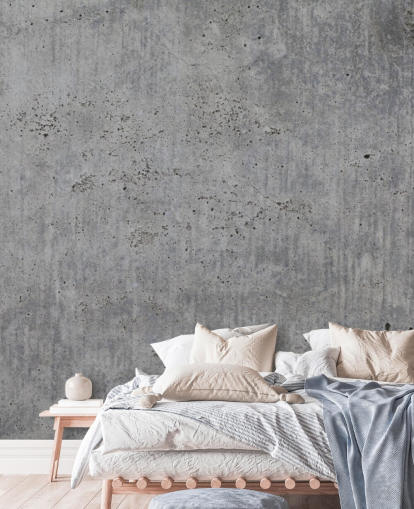 mural de papel pintado gris personalizado llamado Hormigón vertido para hogares y oficinas 