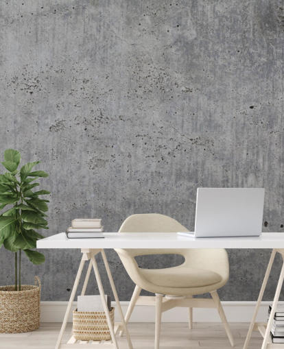 mural de papel pintado gris personalizado llamado Hormigón vertido para hogares y oficinas 