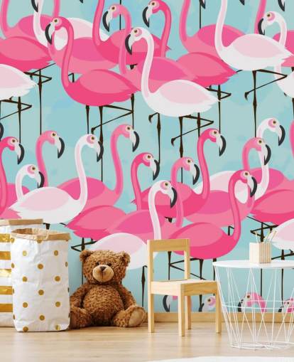 Pink and White Flamingo Wallpaper Pink and White Flamingo Wallpaper