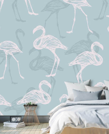 Sininen Flamingo Taustakuva