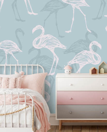 Blue Flamingo Wallpaper Blue Flamingo Wallpaper