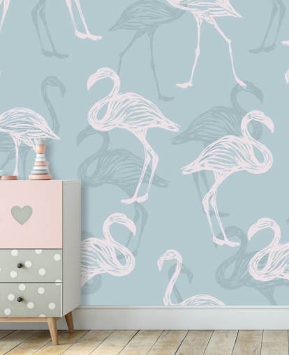 Sininen Flamingo Taustakuva