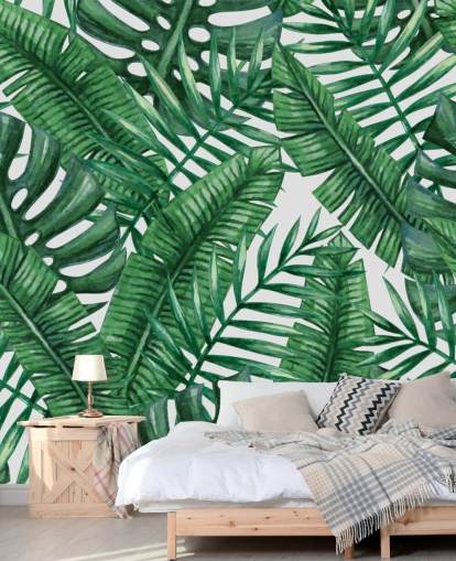 Akvarel Tropical Palms