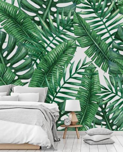 Akvarel Tropical Palms