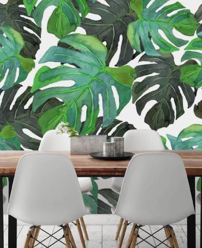 Mörk och ljusgrön tropisk Palm Leaf Bakgrund