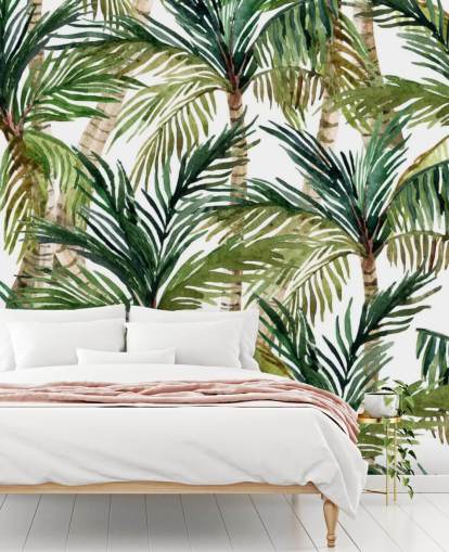 Painted Palm Trees Wallpaper