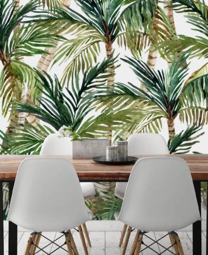 Painted Palm Trees Wallpaper Painted Palm Trees Wallpaper