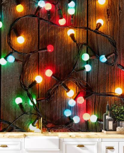 Christmas colorful lights Wall Mural Wallpaper Christmas colorful lights Wall Mural Wallpaper